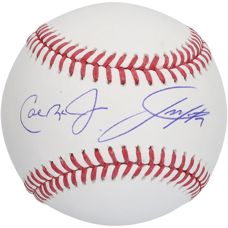 Ballon de baseball autographié par Jackson Holliday et Cal Ripken Jr. des Orioles de Baltimore
