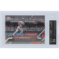 Jackson Holliday Baltimore Orioles 2024 Topps Now Joyeuses fêtes ! Premier coup de circuit en MLB : Grand Chelem 31/07/24 Black Label #498 BGS Carte recrue authentifiée 10 - Sous-catégories 10,10,10,10
