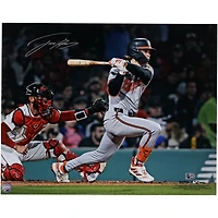 Photo de début en MLB autographiée de Jackson Holliday, des Orioles de Baltimore (40,6 x 50,8 cm)