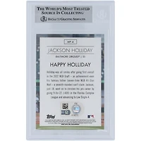 Jackson Holliday Baltimore Orioles Autographié 2023 Bowman Chrome Modern Prospects #MP-4 Beckett Fanatics Witnessed Authenticated Card