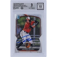 Jackson Holliday Baltimore Orioles Autographié 2023 Bowman Chrome Prospects Mega Box #BCP-20 Beckett Fanatics Witnessed Authenticated 9/10 Card