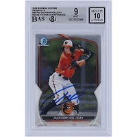 Jackson Holliday Baltimore Orioles Autographié 2023 Bowman Chrome Prospects #BCP-20 Beckett Fanatics Witnessed Authenticated 9/10 Card