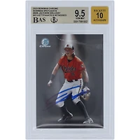 Jackson Holliday Baltimore Orioles Autographié 2023 Bowman Chrome Spotlights #BS-6 Beckett Fanatics Witnessed Authenticated 9.5/10 Card