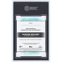 Jackson Holliday Baltimore Orioles Autographed 2024 Topps Inception Magenta Rookie & Emerging Star #BRES-JH #52/99 SGC Authenticated 10 Rookie Card