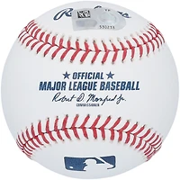 Baseball autographié par Jackson Holliday des Orioles de Baltimore avec l'inscription « Lets Go O's »
