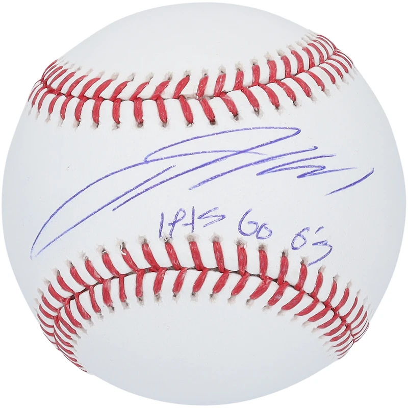Baseball autographié par Jackson Holliday des Orioles de Baltimore avec l'inscription « Lets Go O's »