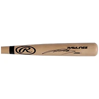 Jackson Holliday Baltimore Orioles a autographié la batte de baseball Pro Model Blonde Rawlings