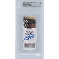 Billet authentifié par Beckett Fanatics Witness pour le match de début en MLB de Jackson Holliday avec les Orioles de Baltimore, daté du 10 avril 2024 et signé par Beckett.
