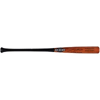 Batte de baseball autographiée par Jackson Holliday Baltimore Orioles, modèle réduit de jeu en vieux hickory, avec inscription « MLB Debut 4-10-24 »