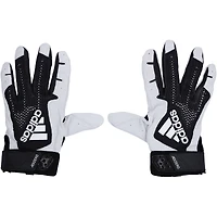 Jackson Holliday Baltimore Orioles Autographed Player-Issued White/Black adidas Batting Gloves from the 2024 MLB Season