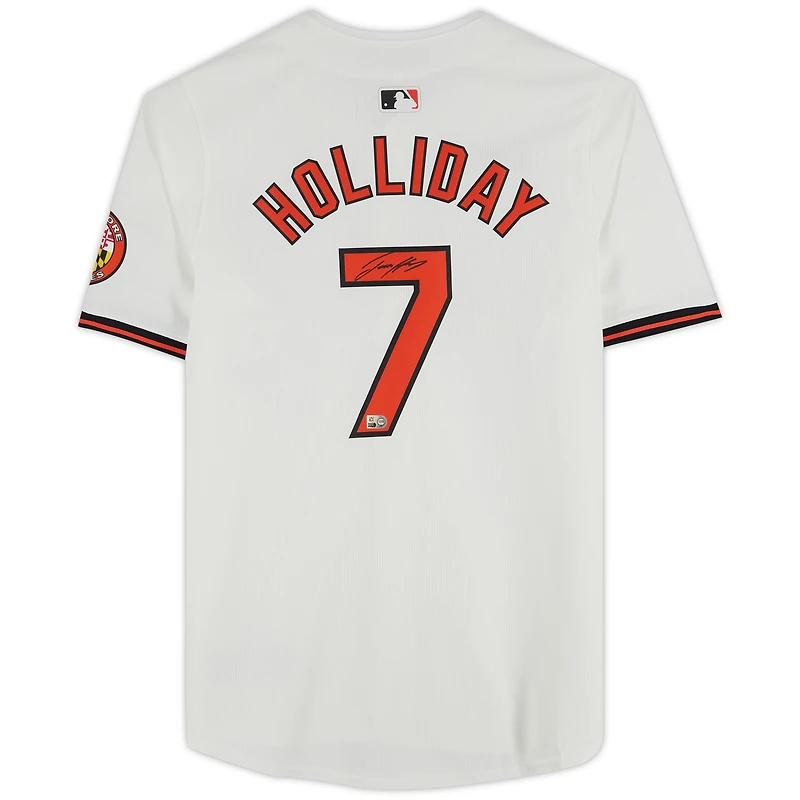 Jackson Holliday Baltimore Orioles Autographed White Nike Limited Jersey