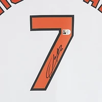 Maillot réplique blanc Nike autographié de Jackson Holliday, des Orioles de Baltimore