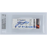 Jackson Holliday Baltimore Orioles Baltimore Orioles Début à domicile des Beckett Fanatics a été témoin d'un billet authentifié 7/10 du 12 avril 2024 avec l'inscription « 1er match à Camden Yards »