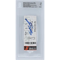 Jackson Holliday Baltimore Orioles Baltimore Orioles Home Debut Beckett Fanatics Witnessed Authenticed /10 Ticket du 12 avril 2024