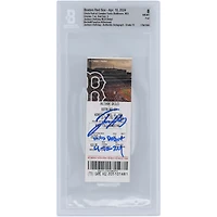 Jackson Holliday Baltimore Orioles MLB Débuts Beckett Fanatics a été témoin d'un billet authentifié 8/10 avec l'inscription « MLB Debut 4-10-24 »