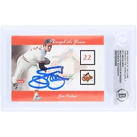 Carte authentifiée par Jim Palmer (Baltimore Orioles) de la collection Fleer Greats Through the Years 2002 (GU Relic #TTY-JM Beckett Fanatics Witnessed).