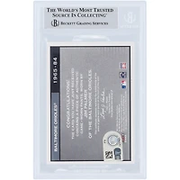 Jim Palmer Baltimore Orioles Autographié 2003 Flair Greats Cut of History Grey Pants Relic #FG-JP Beckett Fanatics Witnessed Carte authentifiée avec inscription "HOF 90"