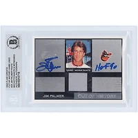 Jim Palmer Baltimore Orioles Autographié 2003 Flair Greats Cut of History Grey Pants Relic #FG-JP Beckett Fanatics Witnessed Carte authentifiée avec inscription "HOF 90"