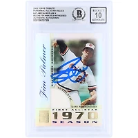 Carte autographiée de Jim Palmer (Baltimore Orioles) de la série Topps Tribute Perennial All-Star GU Relic 2003, numéro TR-JP, authentifiée par Beckett Fanatics Witnessed (n° 10).