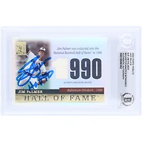 Jim Palmer Baltimore Orioles Autographed 2004 Topps Tribute HOF Cut Signature GU Relic #TR-JP Beckett Fanatics Witnessed Authenticated Card with "HOF 90" Inscription