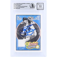 Jim Palmer Baltimore Orioles Autographed 2005 Upper Deck Baseball Heroes Memorabilia Blue GU Relic #39 #/99 Beckett Fanatics Witnessed Authenticated 10 Card