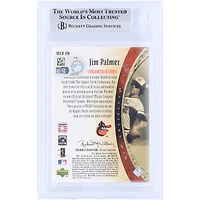 Carte authentifiée par Jim Palmer (Baltimore Orioles), 2005 Upper Deck MLB Artifacts GU Relic, n° MLB-PA/325, certifiée par Beckett Fanatics Witnessed.