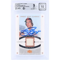 Carte autographiée par Jim Palmer des Orioles de Baltimore (2005), Upper Deck Sweet Spot Classic Materials GU Relic #CM-JP, authentifiée par Beckett Fanatics Witnessed (9/10).