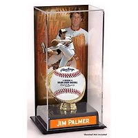 Vitrine d'exposition sublimée du Temple de la renommée des Orioles de Baltimore de Jim Palmer avec image