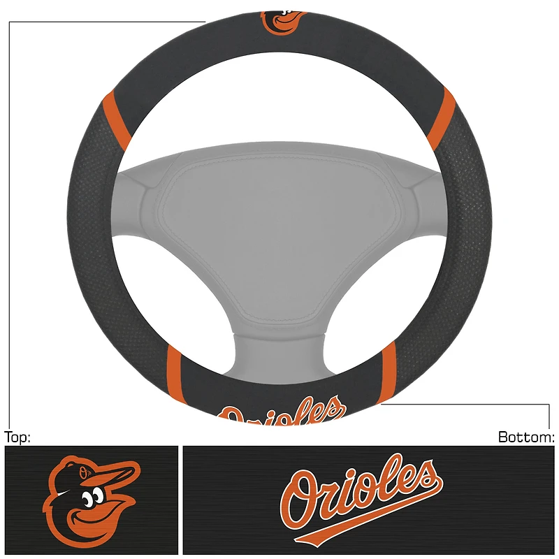 Logo Brands Baltimore Orioles Steering Wheel Cover