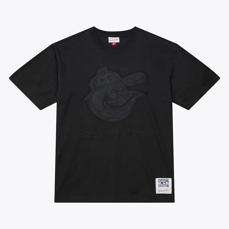T-shirt noir Mitchell & Ness Baltimore Orioles Cooperstown Collection Phantom pour homme