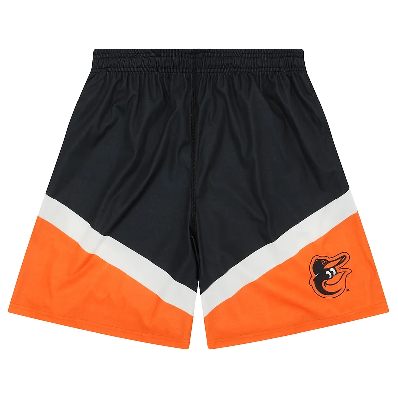 Men's FOCO Black/Orange Baltimore Orioles Colorblocked Shorts
