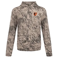Men's Levelwear  Tan Baltimore Orioles Insignia Lightweight Long Sleeve Hooded T-Shirt