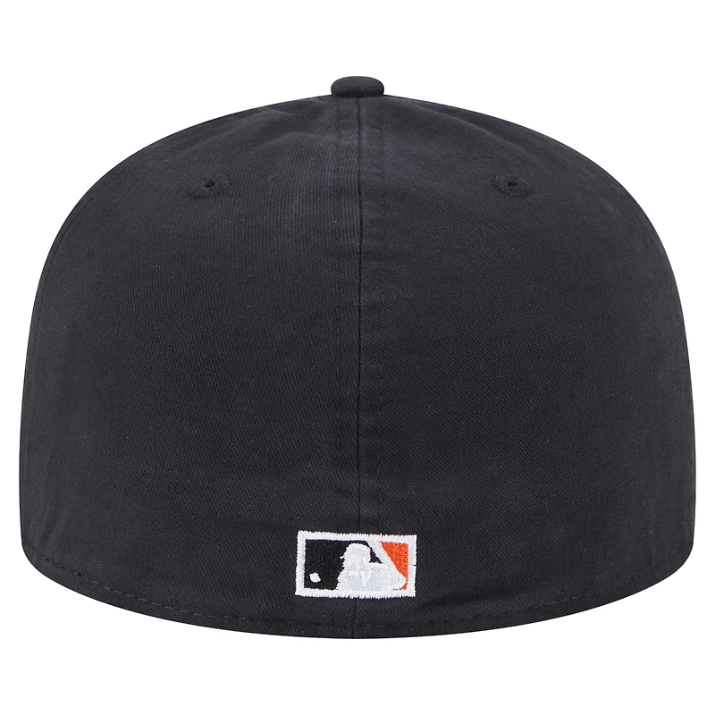Casquette ajustée 59FIFTY noire Baltimore Orioles Championship Side Flag pour homme New Era