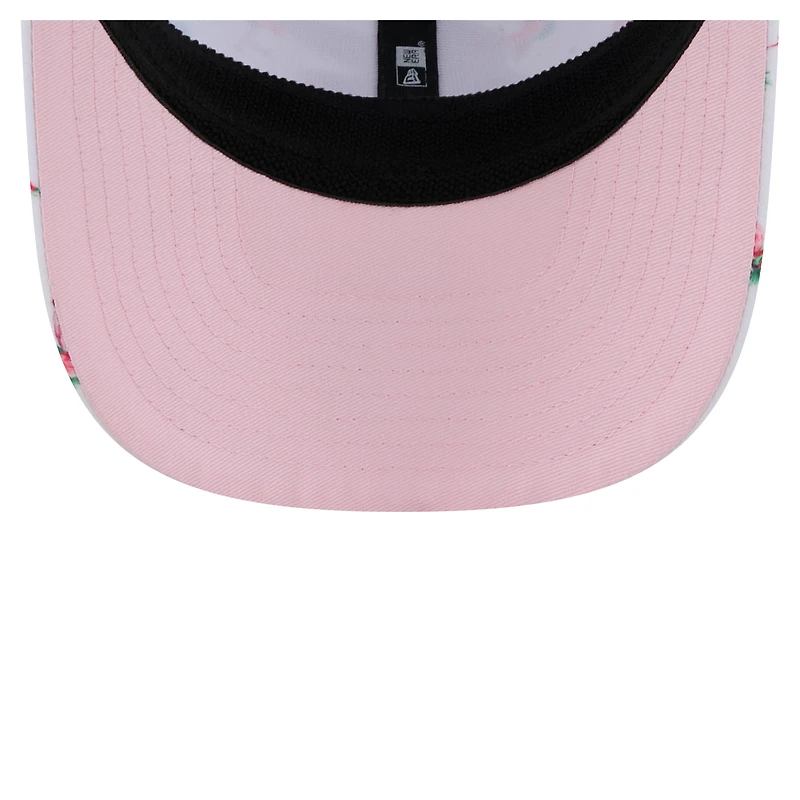 Casquette extensible à bouton-pression 9SEVENTY Flamingo blanche des Baltimore Orioles de New Era pour homme
