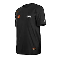 Men's New Era x Felt  Black Baltimore Orioles T-Shirt