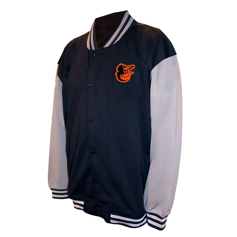 Veste universitaire noire à boutons-pression pour homme Profile Baltimore Orioles