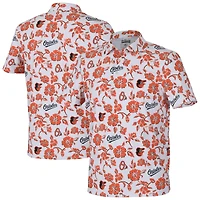 Men's Reyn Spooner  White Baltimore Orioles Pua Performance Polo