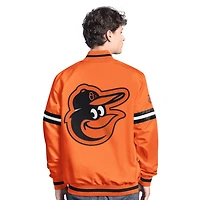 Veste universitaire à boutons-pression Starter Orange Baltimore Orioles Scout pour homme
