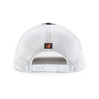 Casquette de camionneur ajustable à rayures noire/blanche Baltimore Orioles '47 pour homme