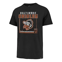 T-shirt pour homme '47 Black Baltimore Orioles Cooperstown Collection Borderline Franklin