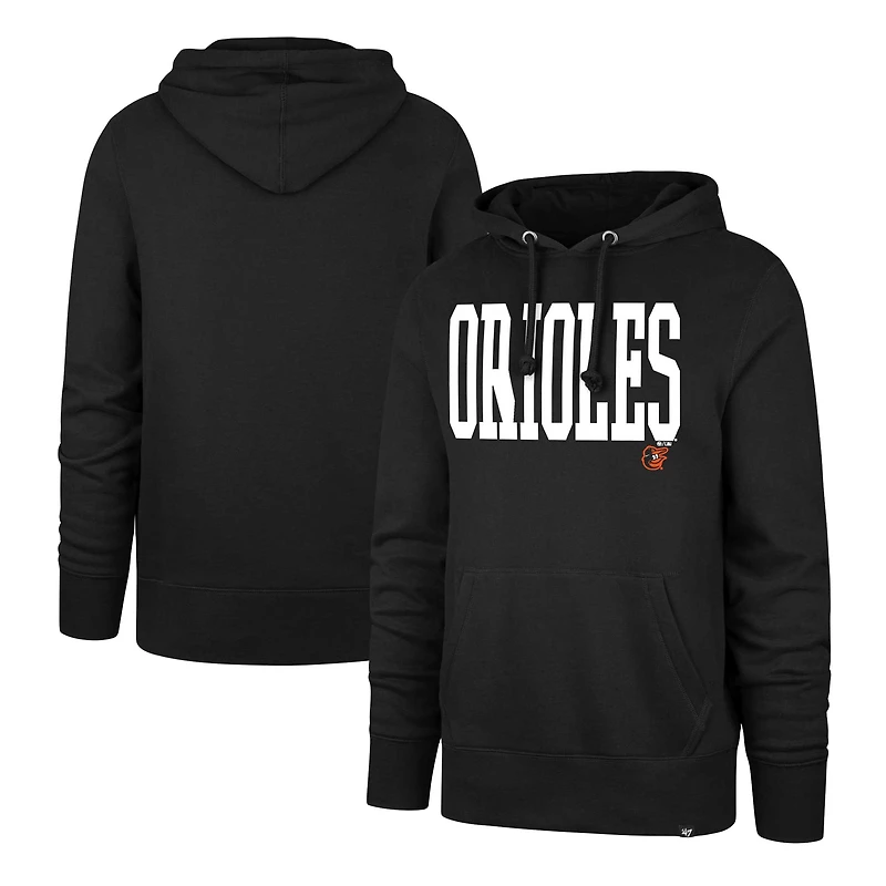 Sweat à capuche noir pour hommes des Orioles de Baltimore '47 Dime Headline