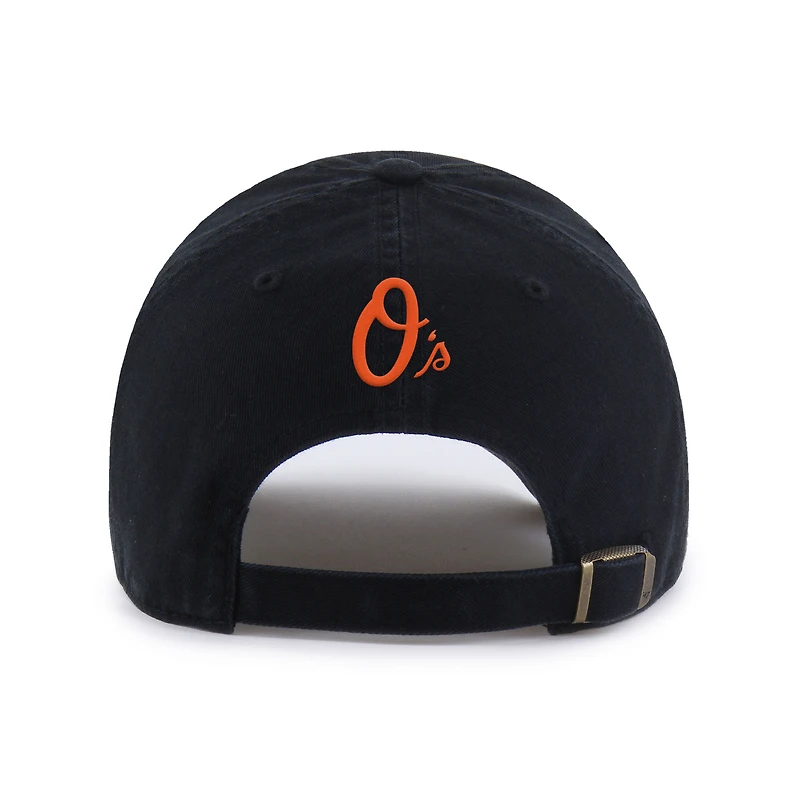 Men's '47 Black Baltimore Orioles Ice Cream Helmet Clean Up Adjustable Hat