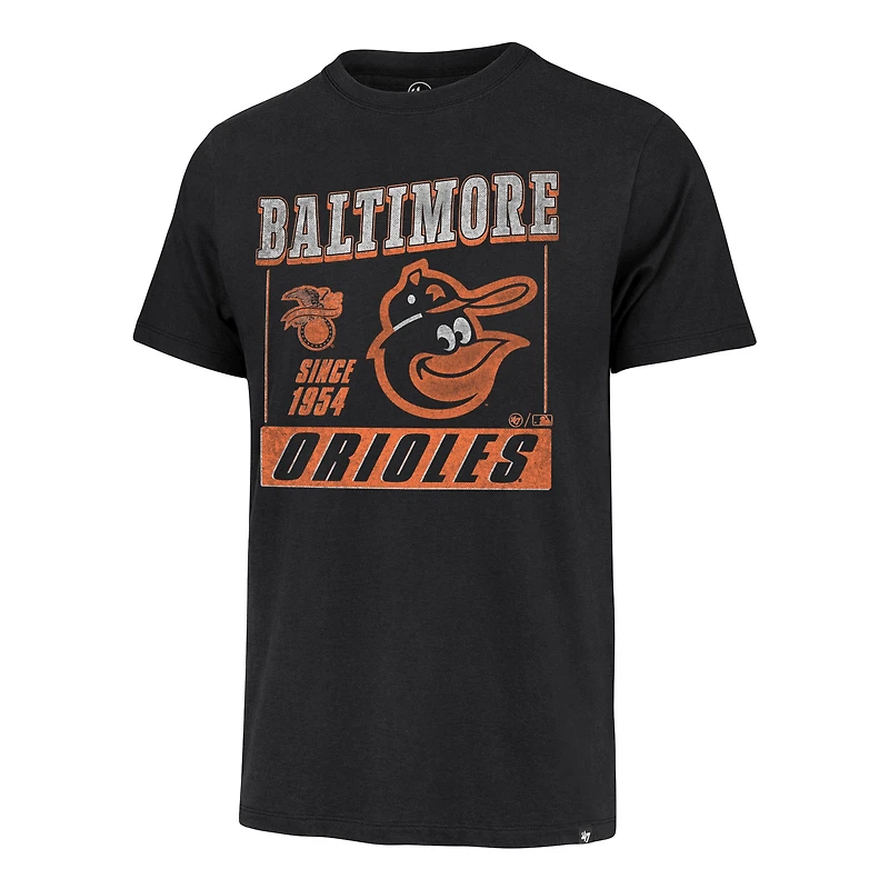 T-shirt noir '47 des Orioles de Baltimore pour hommes Outlast Franklin