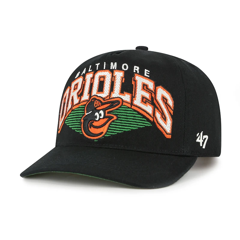 Casquette ajustable Pomona Hitch noire des Baltimore Orioles de 1947 pour homme
