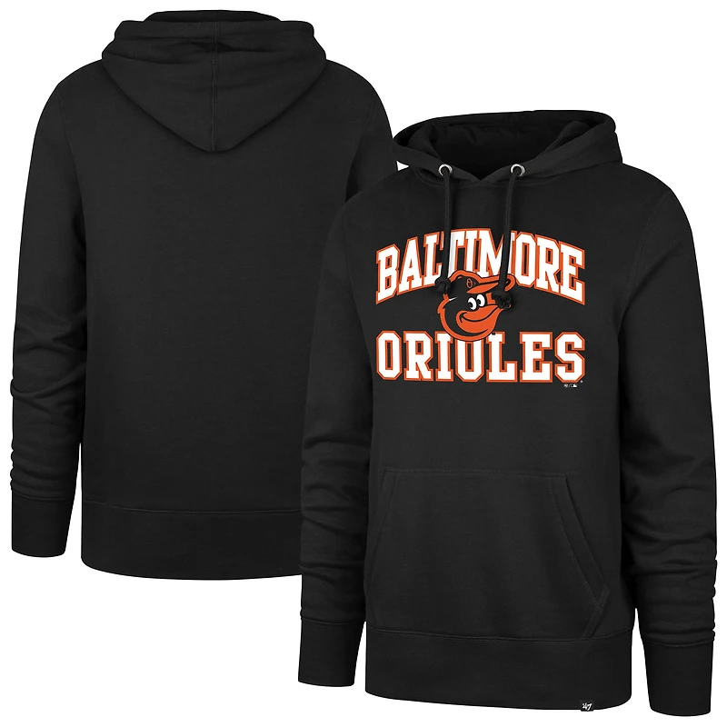 Sweat à capuche noir Baltimore Orioles Velocity Headline '47 pour homme