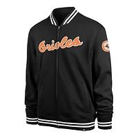 Veste de survêtement entièrement zippée '47 Baltimore Orioles Wax Pack Pro Camden noire pour hommes