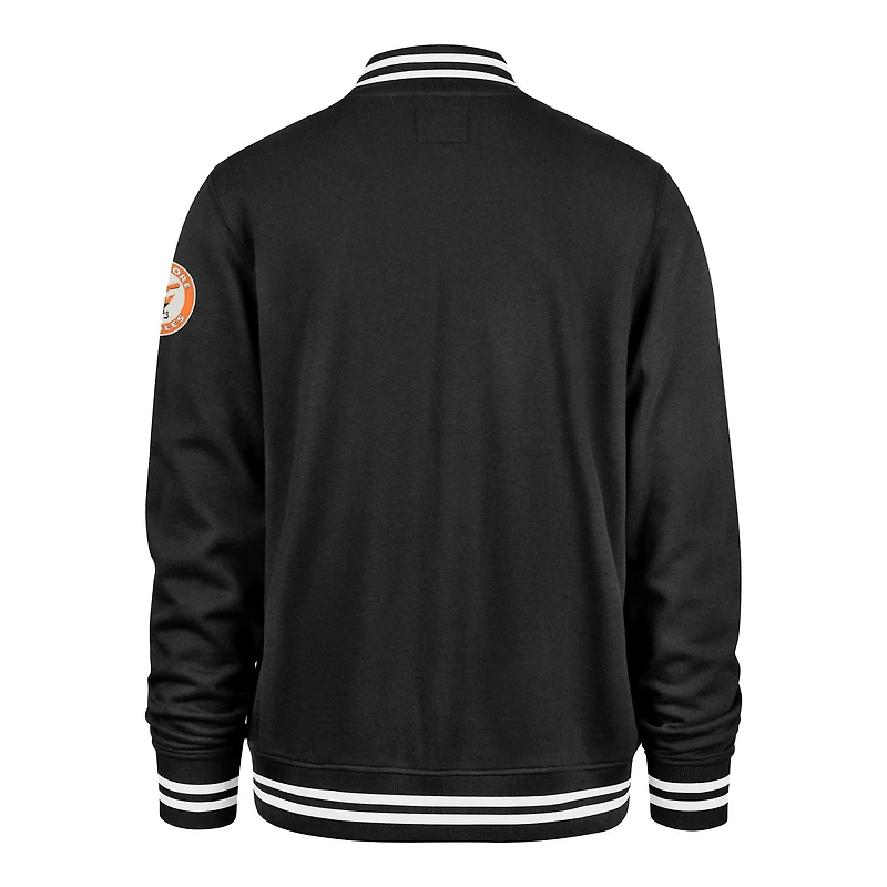 Veste de survêtement entièrement zippée '47 Baltimore Orioles Wax Pack Pro Camden noire pour hommes