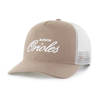 Men's '47  Brown Baltimore Orioles Foundational Mesh Hitch Adjustable Hat