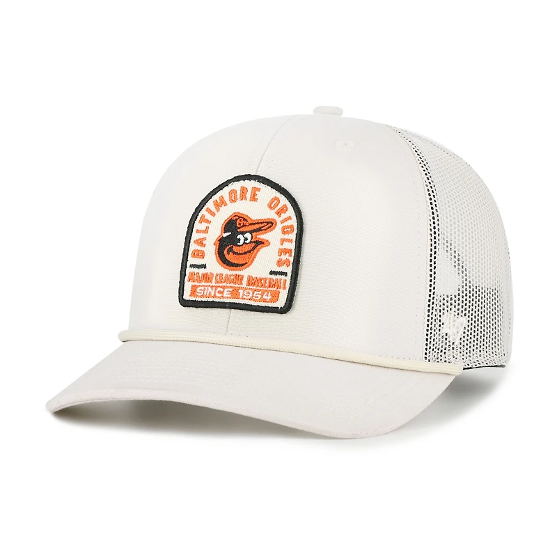 Men's '47 Cream Baltimore Orioles Gravestone Adjustable Trucker Hat