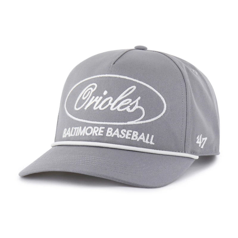 Casquette ajustable grise « 47 » pour homme, modèle Foundational Hitch des Baltimore Orioles